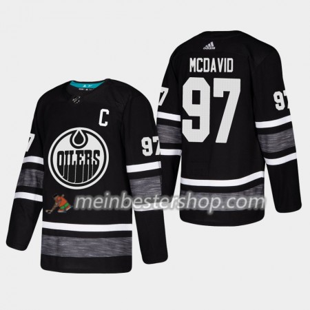 Edmonton Oilers Connor McDavid 97 2019 All-Star Adidas Schwarz Trikot Authentic - Herren